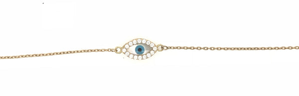 9ct Yellow Gold Sparkle in your Eye Bracelet 