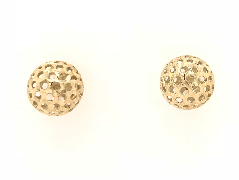 9ct Yellow Gold Ball Stud Earrings 