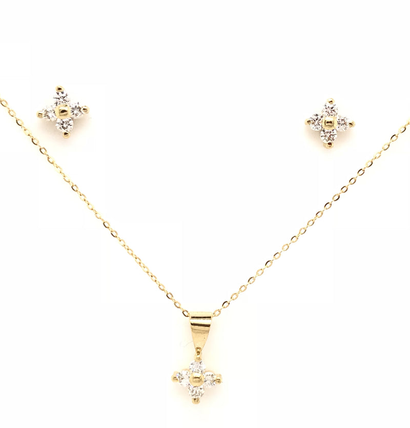 18ct Yellow Gold Diamond Pendant 