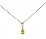 9ct White gold Gem stone Pendant 