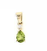 9ct Yellow Gold Gem Stone Pendant