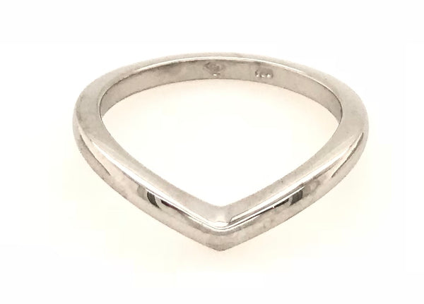 18CT WHITE GOLD VICTORY RING HAND CRAFTED