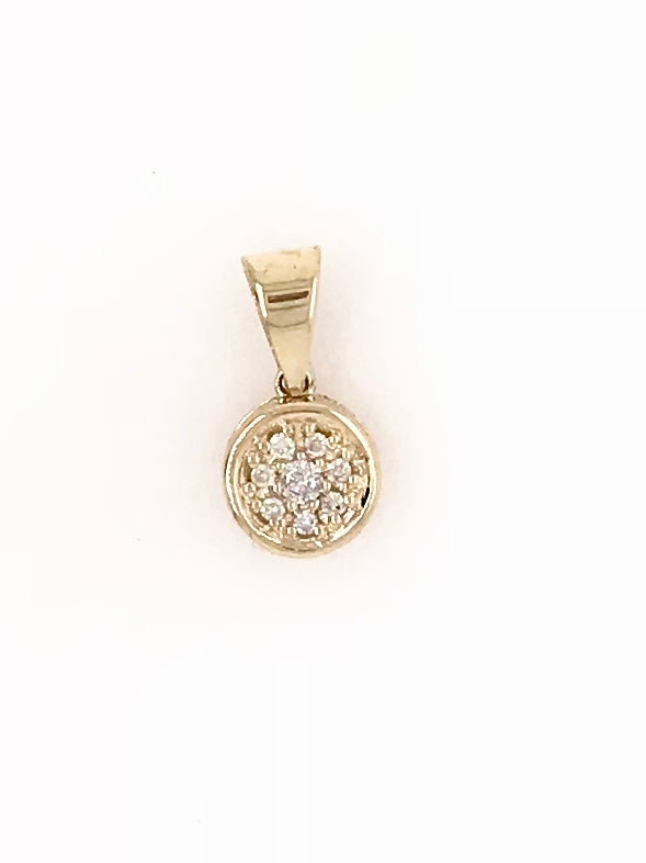 18ct Yellow Gold Diamond Pendant