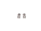 18CT STUD EARRINGS BRILLIANT CUT DIAMONDS CLAW SET HAND CRAFTED