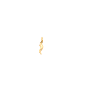 CHILLI 18CT YELLOW GOLD CHARM 20MM LONG ITALIAN MADE 