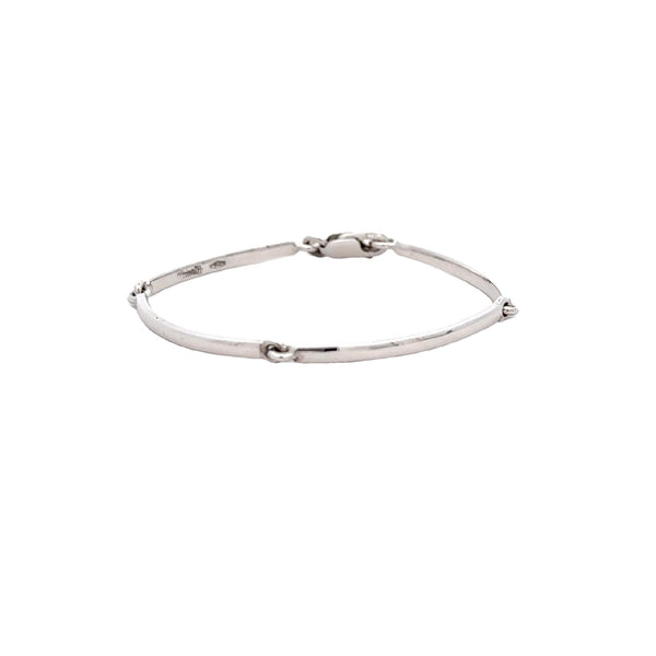 BANGLE 18CT WHITE GOLD BABY BANGLE HAND CRAFTED BY CRICELLI